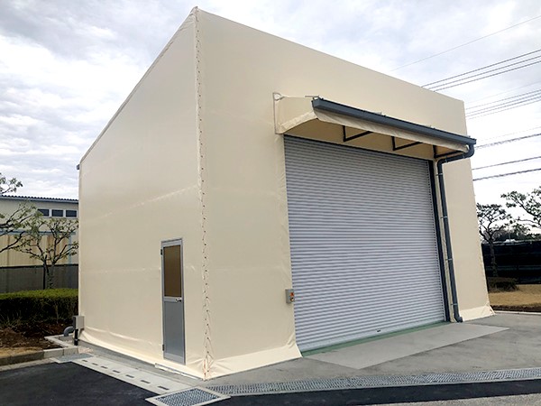 グローバルタイガーのテント倉庫施工事例3