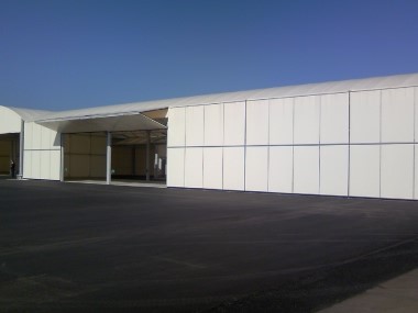 ヒノデのテント倉庫施工事例5