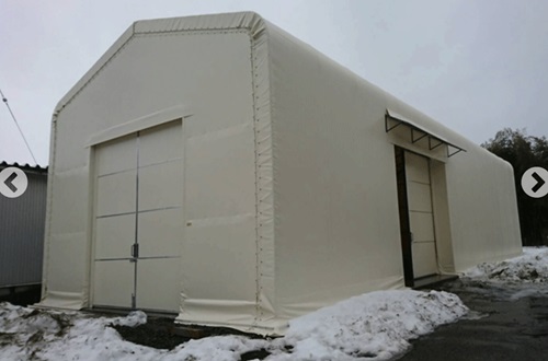 株式会社シンテックのテント倉庫施工事例3