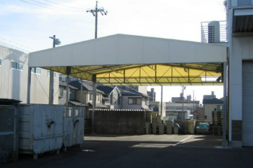 テント倉庫施工事例2